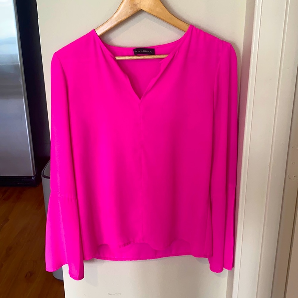 Pretty pink blouse! Banana Republic